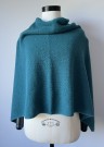 Ro poncho, 100% lamull, petrol thumbnail
