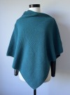 Ro poncho, 100% lamull, petrol thumbnail