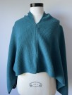 Ro poncho, 100% lamull, petrol thumbnail